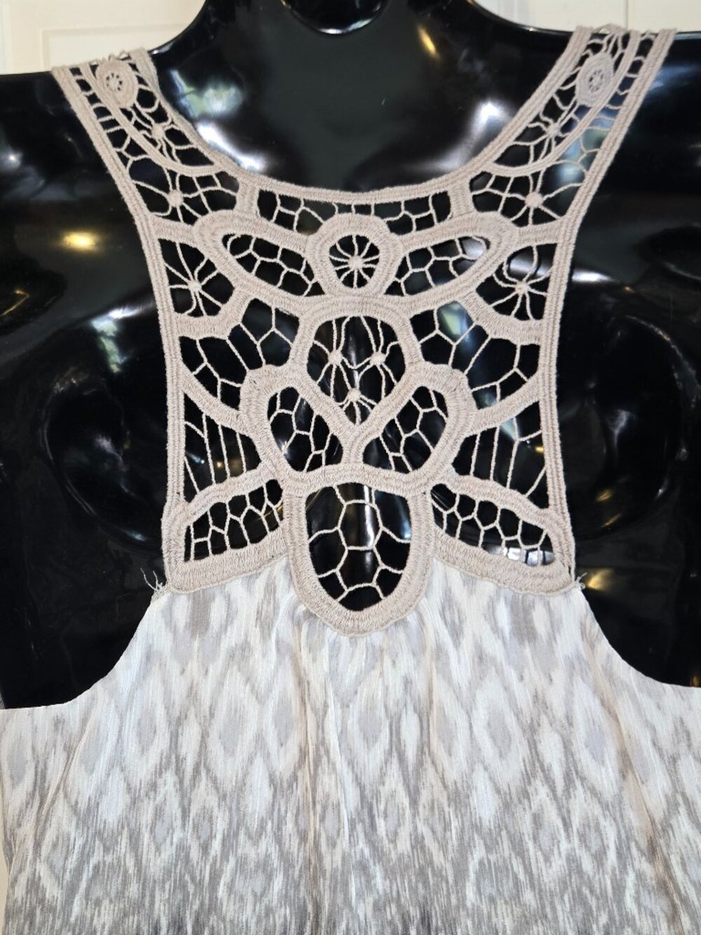 Macrame Detailed Flowy Summer Dress by Express (Medium)